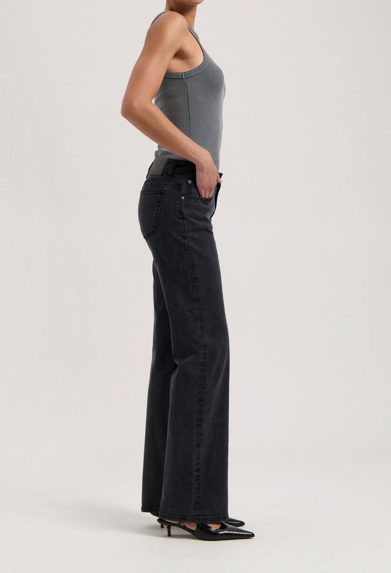 Carrie Mid Straight - Black Vintage