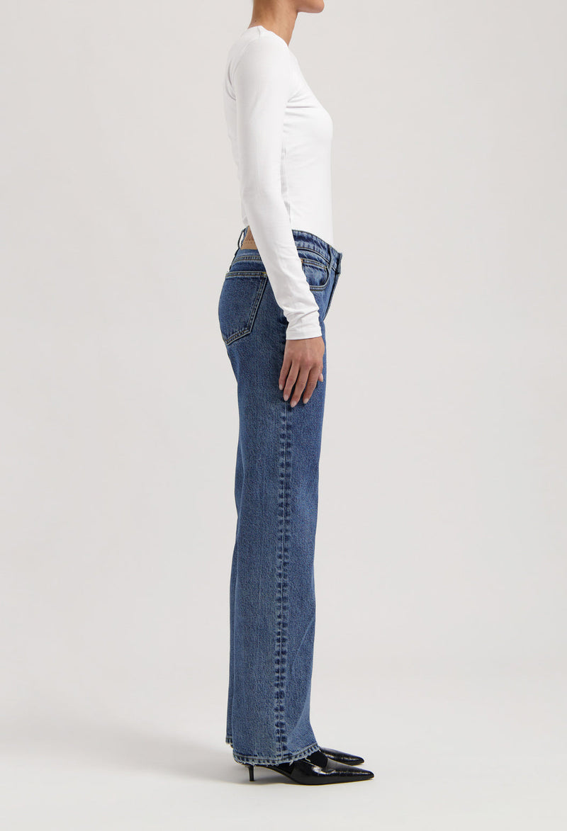 Carrie Mid Straight - Stone Vintage