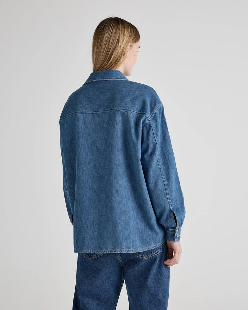 Reese Denim Shirt - Medium Stone