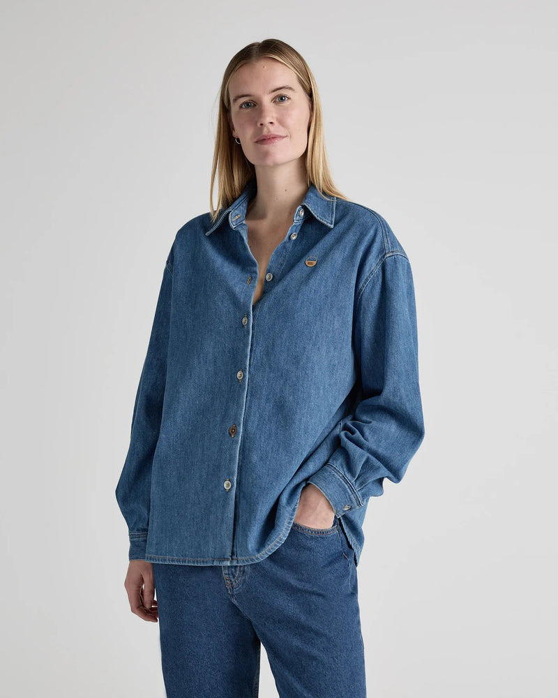 Reese Denim Shirt - Medium Stone