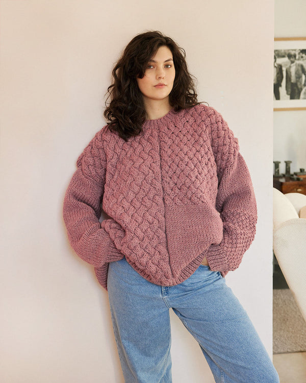 Heartbreaker: Dusty Pink Alpaca & Wool Sweater