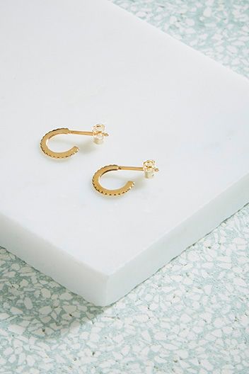 Gold Solar Hoops