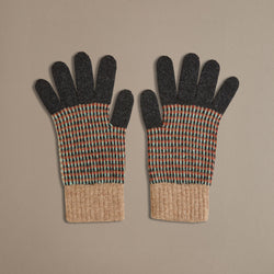 Unisex Marl Gloves in Charcoal. Made in Britain.