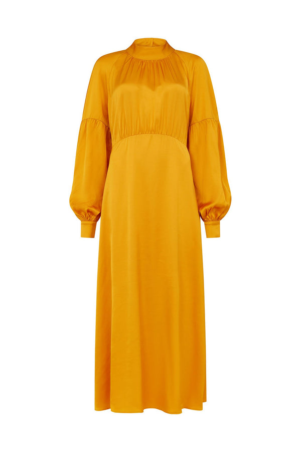 Saffron High Neck Dress