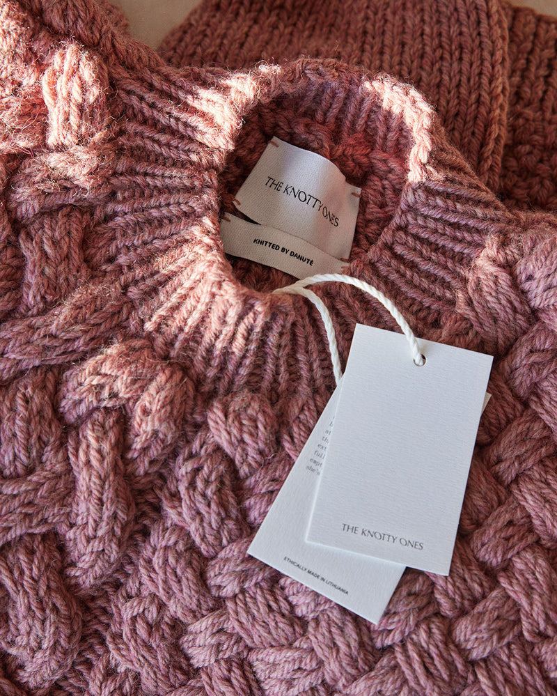 Heartbreaker: Dusty Pink Alpaca & Wool Sweater