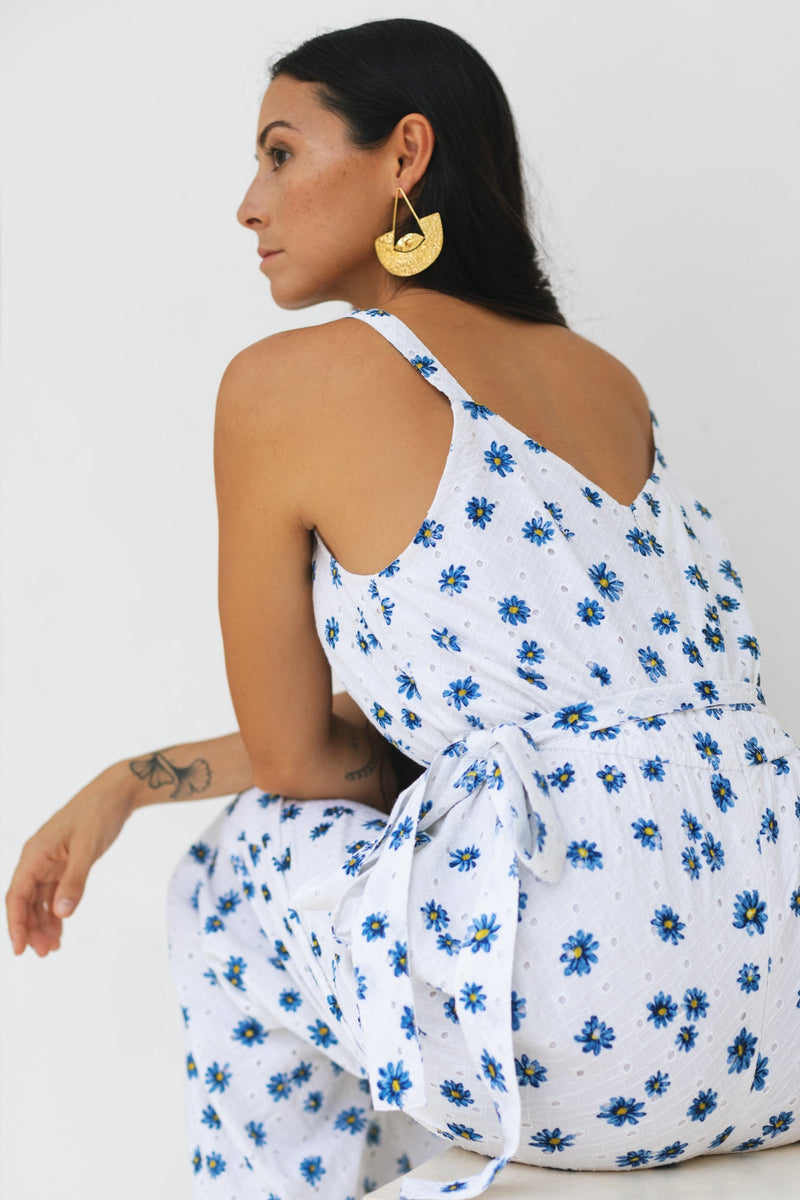 Ivory Daisy Day Jumpsuit