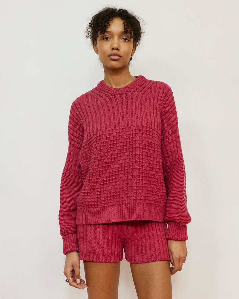 Delčia: Rhubarb Cotton Sweater