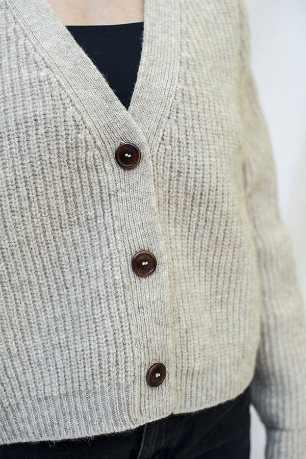 L'Envers - Anna Spanish Wool Cardigan - Non Mulesed Certificated - Color Beige - Zoom Picture