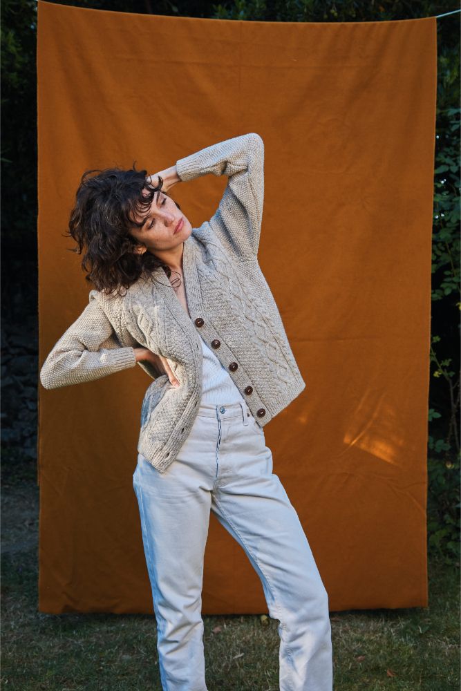 L'Envers - Annie Spanish Wool Cardigan - Non Mulesed Certificated - Color Beige - Preview Picture