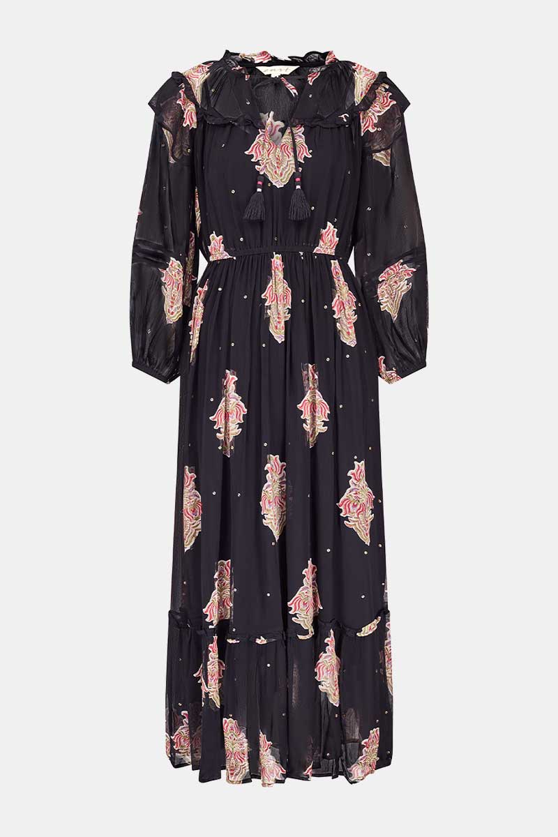 Quinn Black Georgette Dress