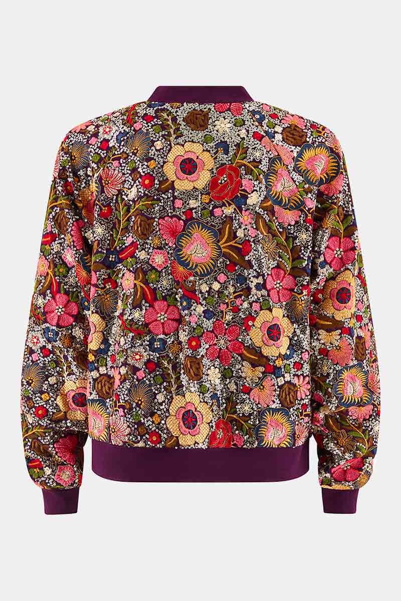 Gucci floral bomber on sale jacket