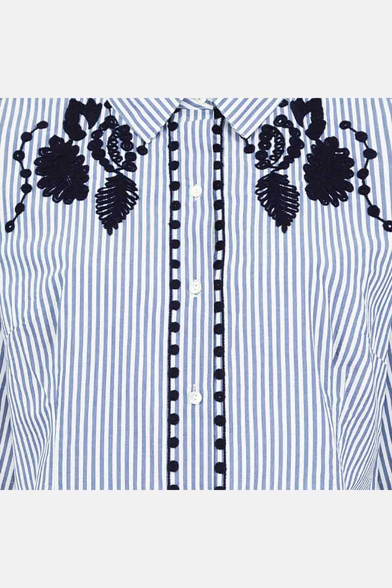Simran Embroidered Stripe Shirt