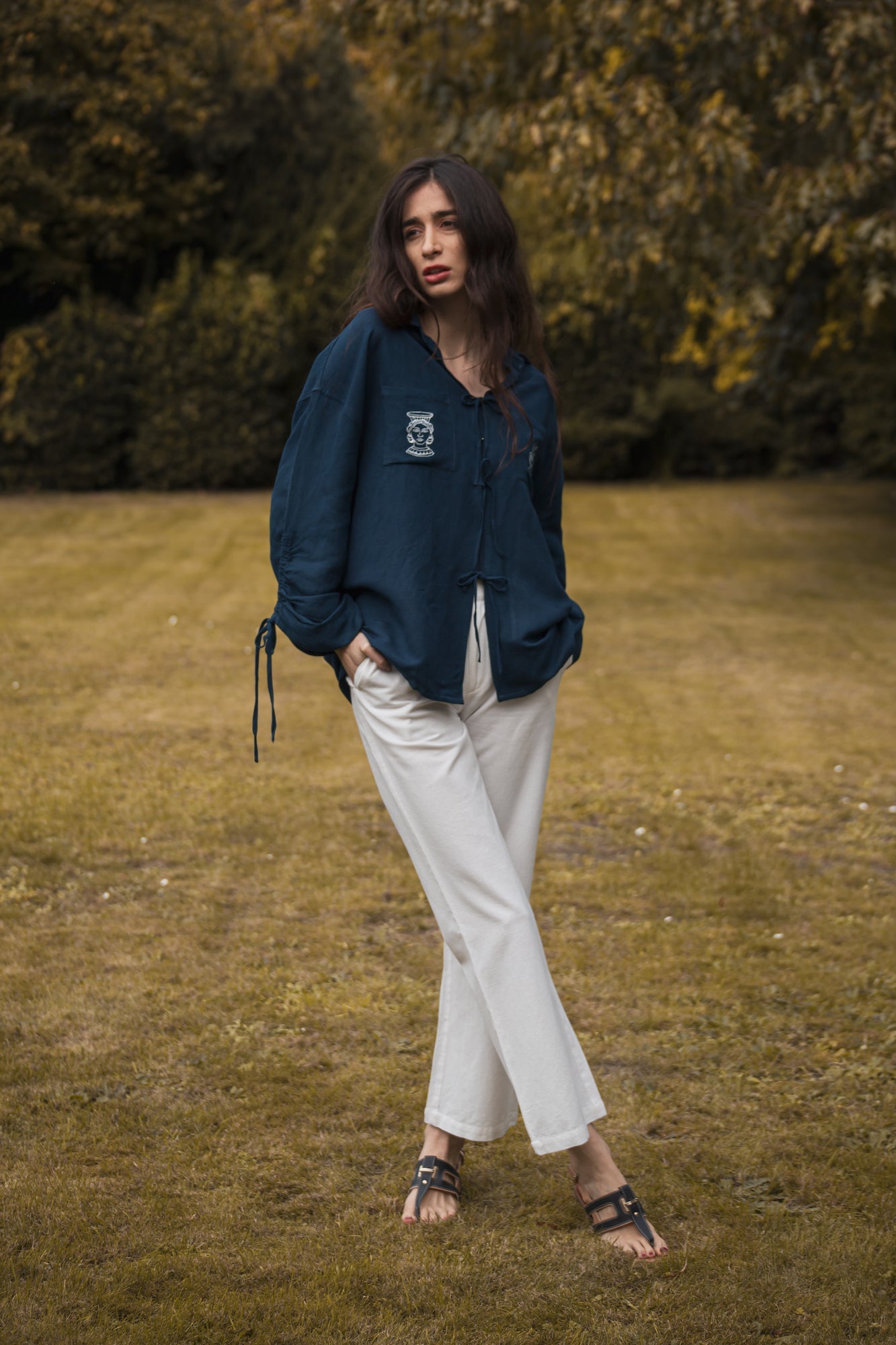 Olympia embroidered Shirt