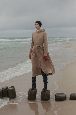 SAND ICONIC RAINCOAT - recycled materials