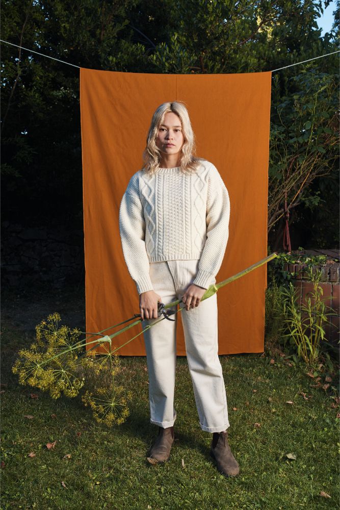 Paola Irish Off-White Merino Wool Sweater - L'Envers