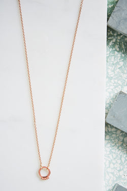 Solar Necklace - Rose Gold