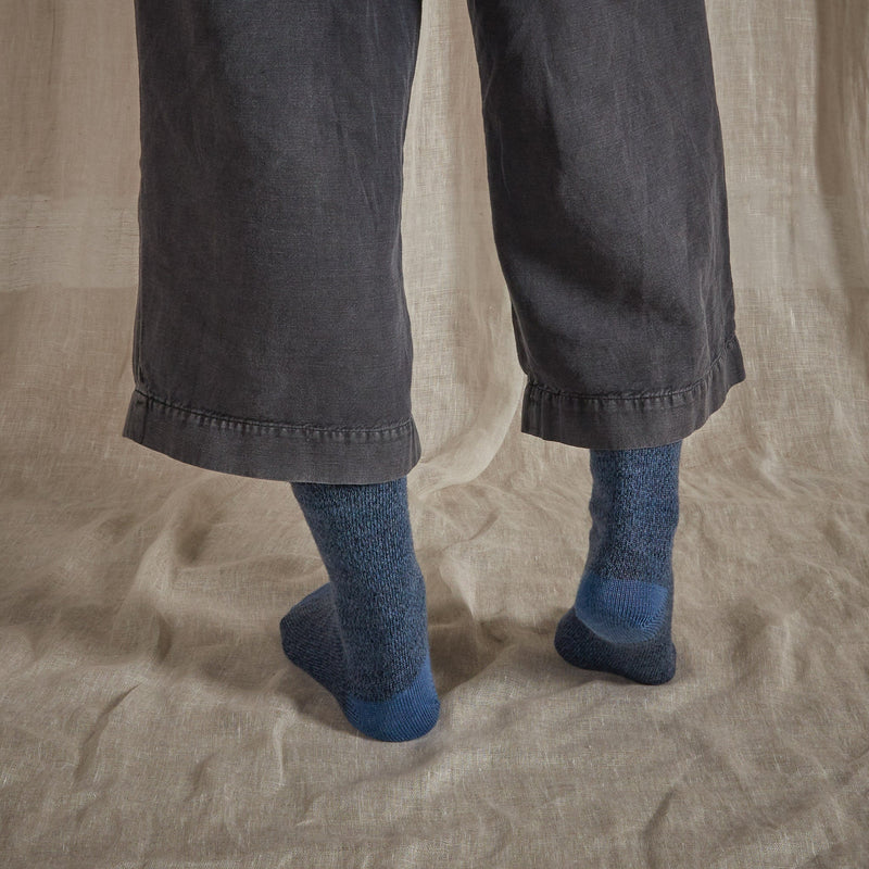 Fine Merino Wool Socks - Blue