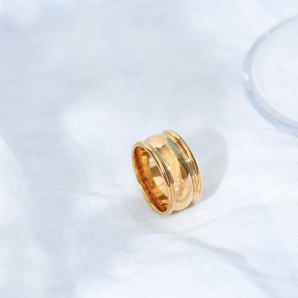 Gold Barrel Ring