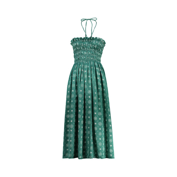 Billie Dress - Emerald Floral
